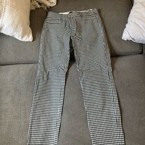 Banana Republic Sloan Monochrome Houndstooth Trousers
